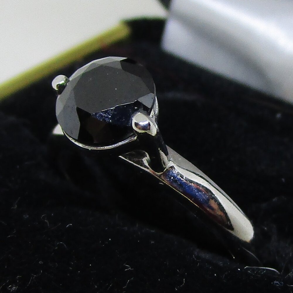 Small Solitaire Stone Set Ring - image 1